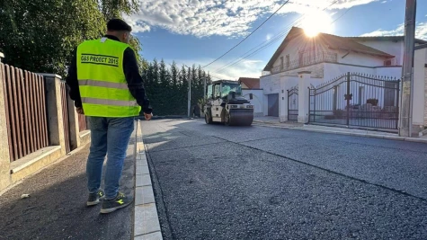 Elkezdődött a  Kaffka Margit utca aszfaltozása